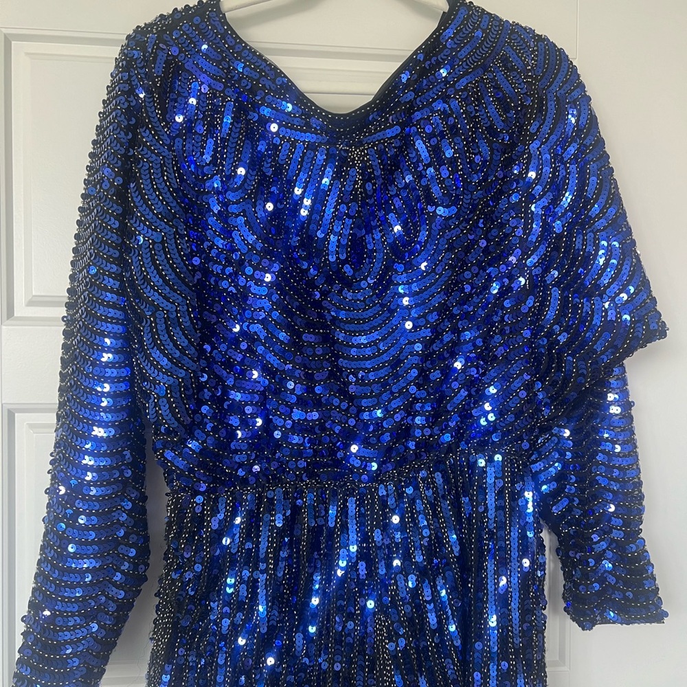 Endless Rose Blue Sequence Romper - image 1